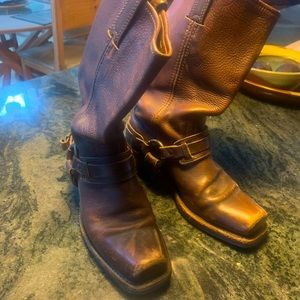 Frye harness boots. Old school… amazing quality